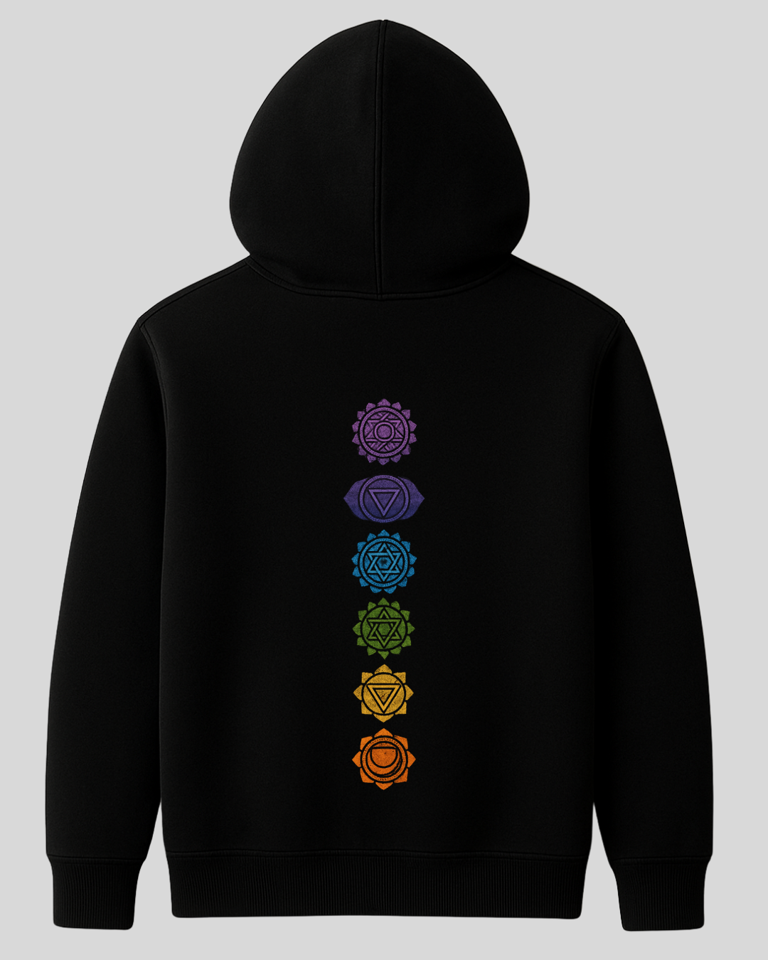 Seven Chakras Graphic Hoodie