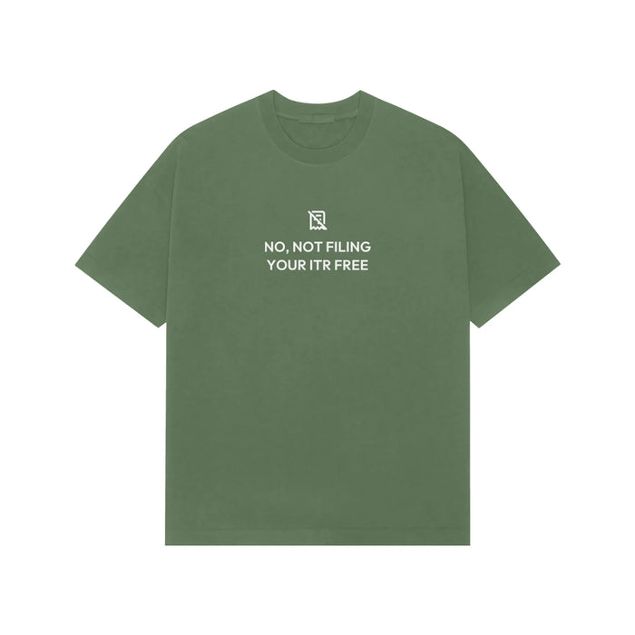 No, Not Filing Your ITR Free Oversized T-Shirt
