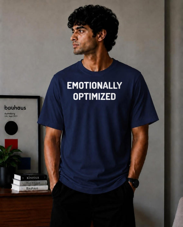 Emotionally Optimized Oversized T-Shirt - Blue