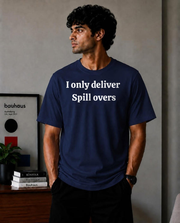 Spillover Only Tee Oversized T-Shirt - Blue