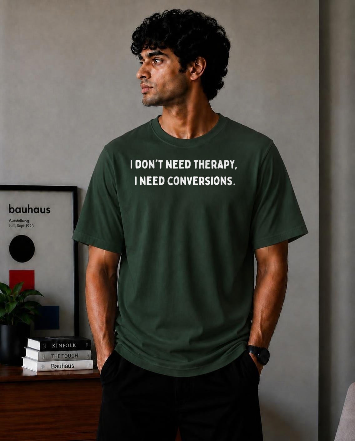 I Need Conversions oversized t-shirt in Forest Green – Cykotees