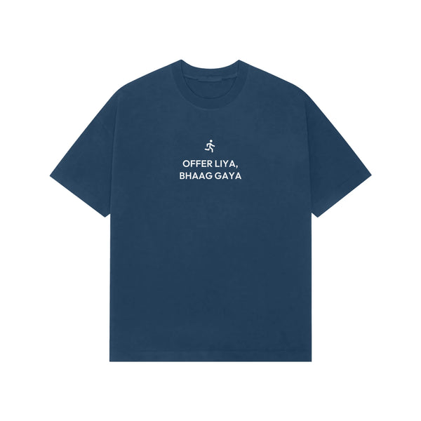 Offer Liya, Bhaag Gaya oversized T-shirt in Blue
