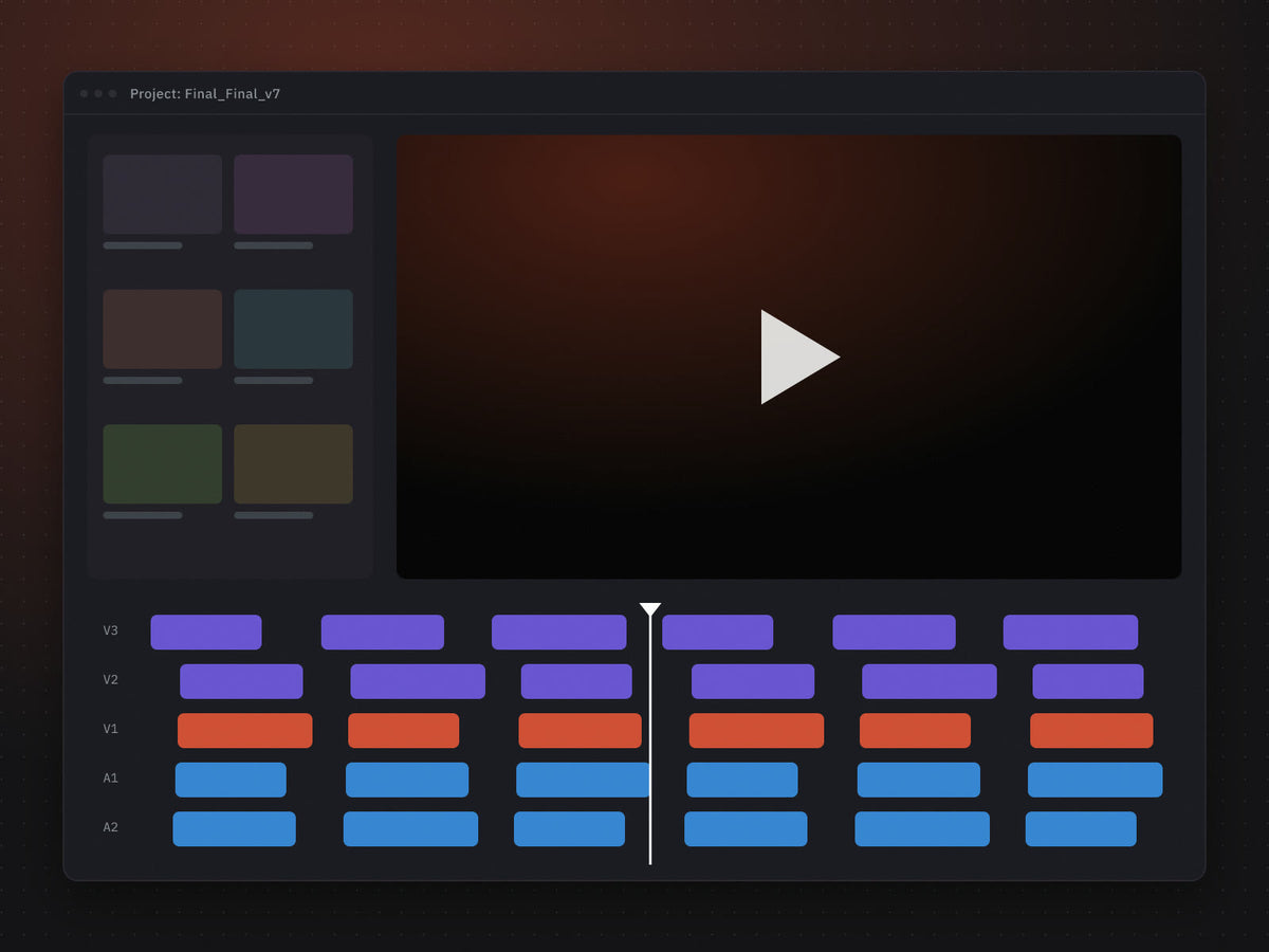 Video Editor workspace visual (profession page hero)