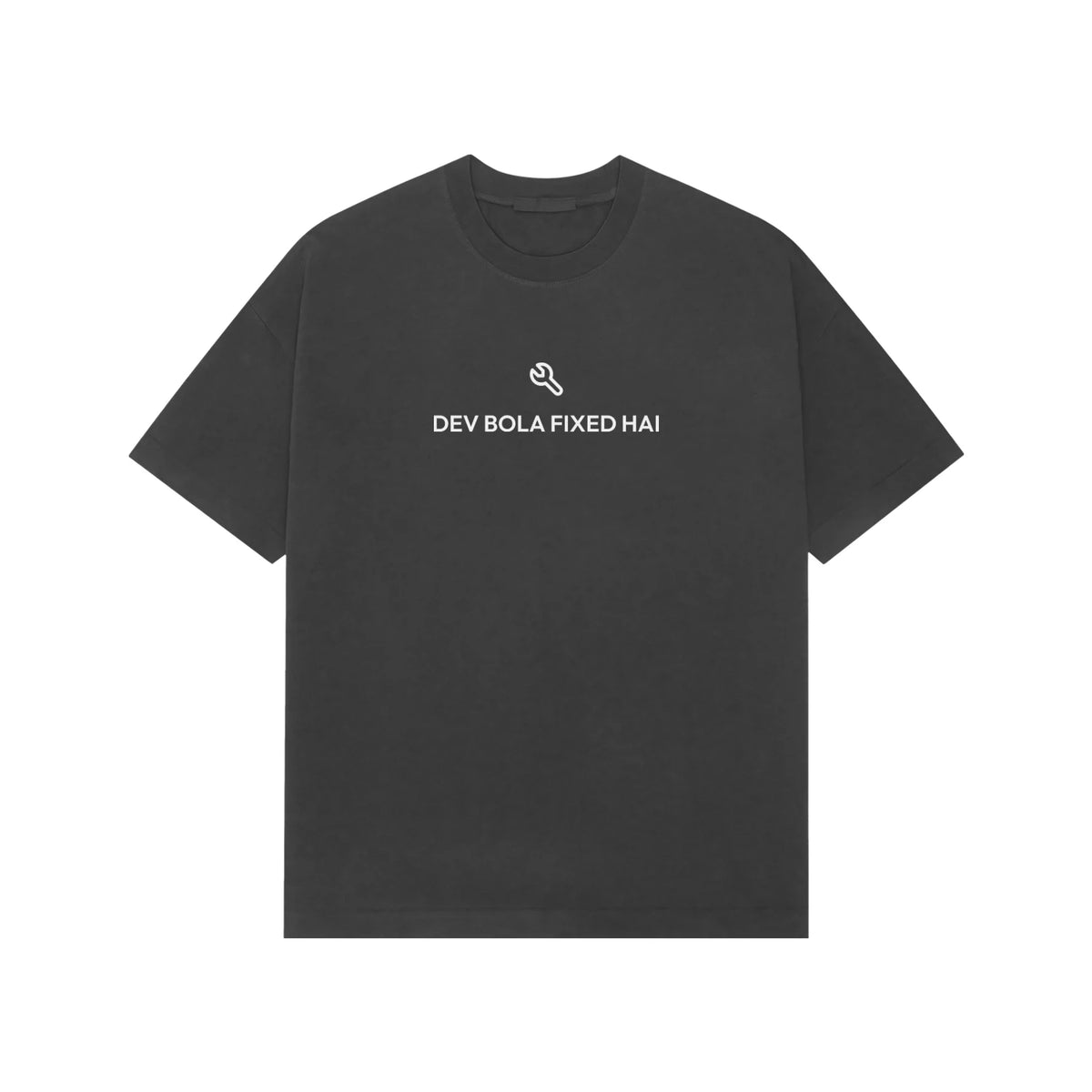 Dev Bola Fixed Hai Oversized T-Shirt - Black
