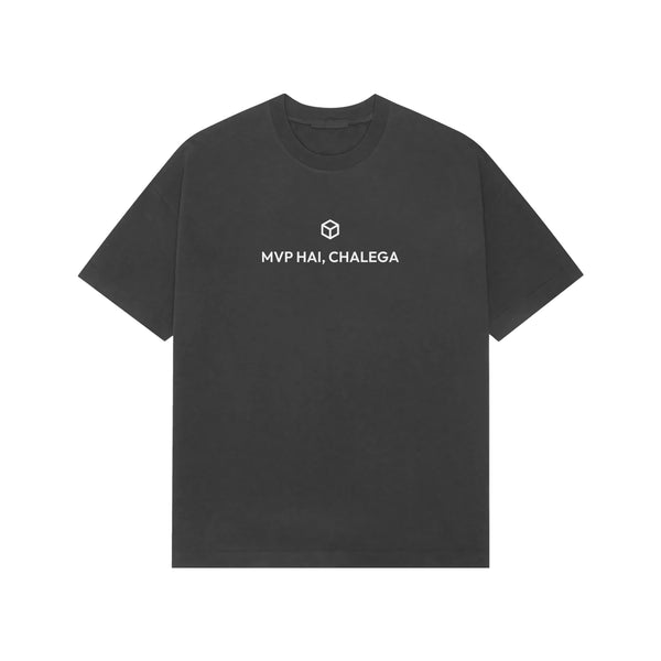 MVP Hai, Chalega Oversized T-Shirt - Black