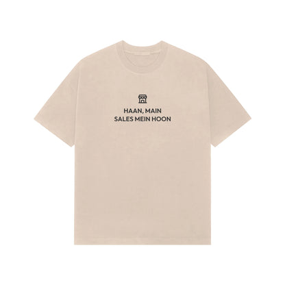 Haan, Main Sales Mein Hoon Oversized T-Shirt - Beige