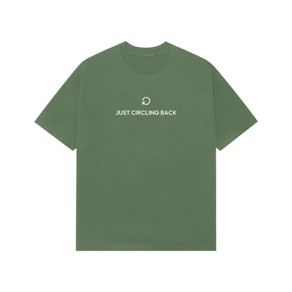 Just Circling Back Oversized T-Shirt - Forest Green