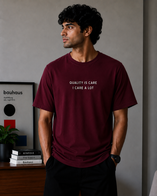 Quality is Care Oversized T-Shirt