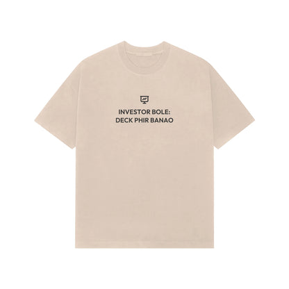 Investor Bole: Deck Phir Banao Oversized T-Shirt - Beige