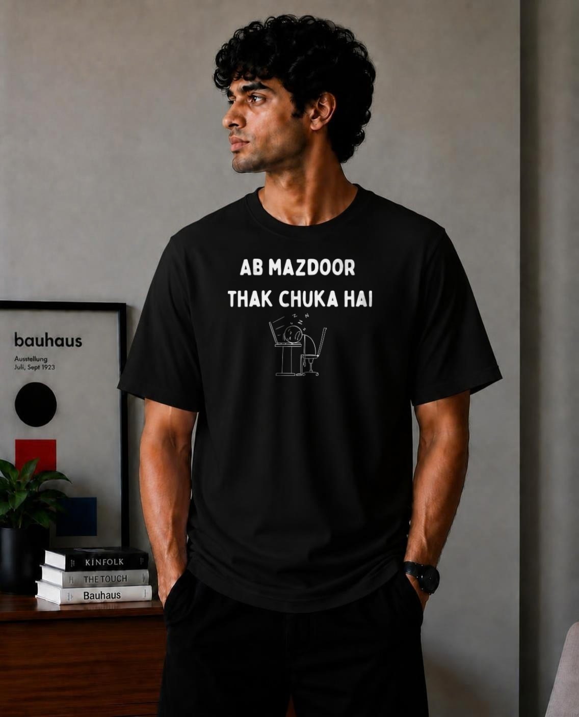 Ab mazdoor thak chuka hai - Black
