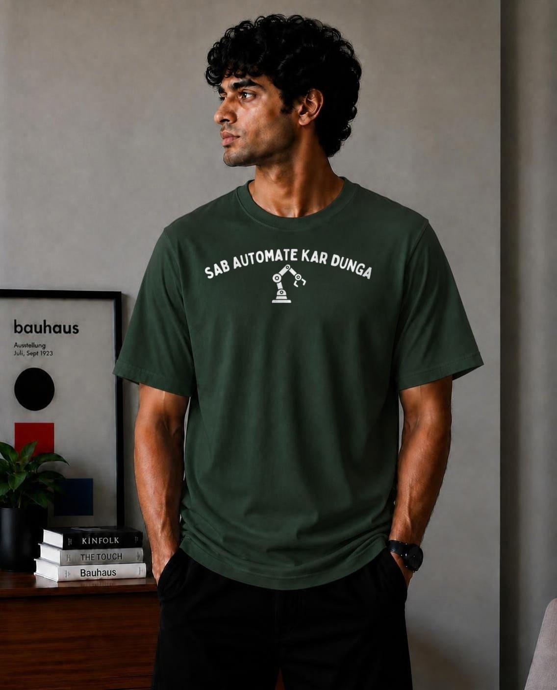 Sab Automate Kardunga - Oversized T shirt - Forest Green