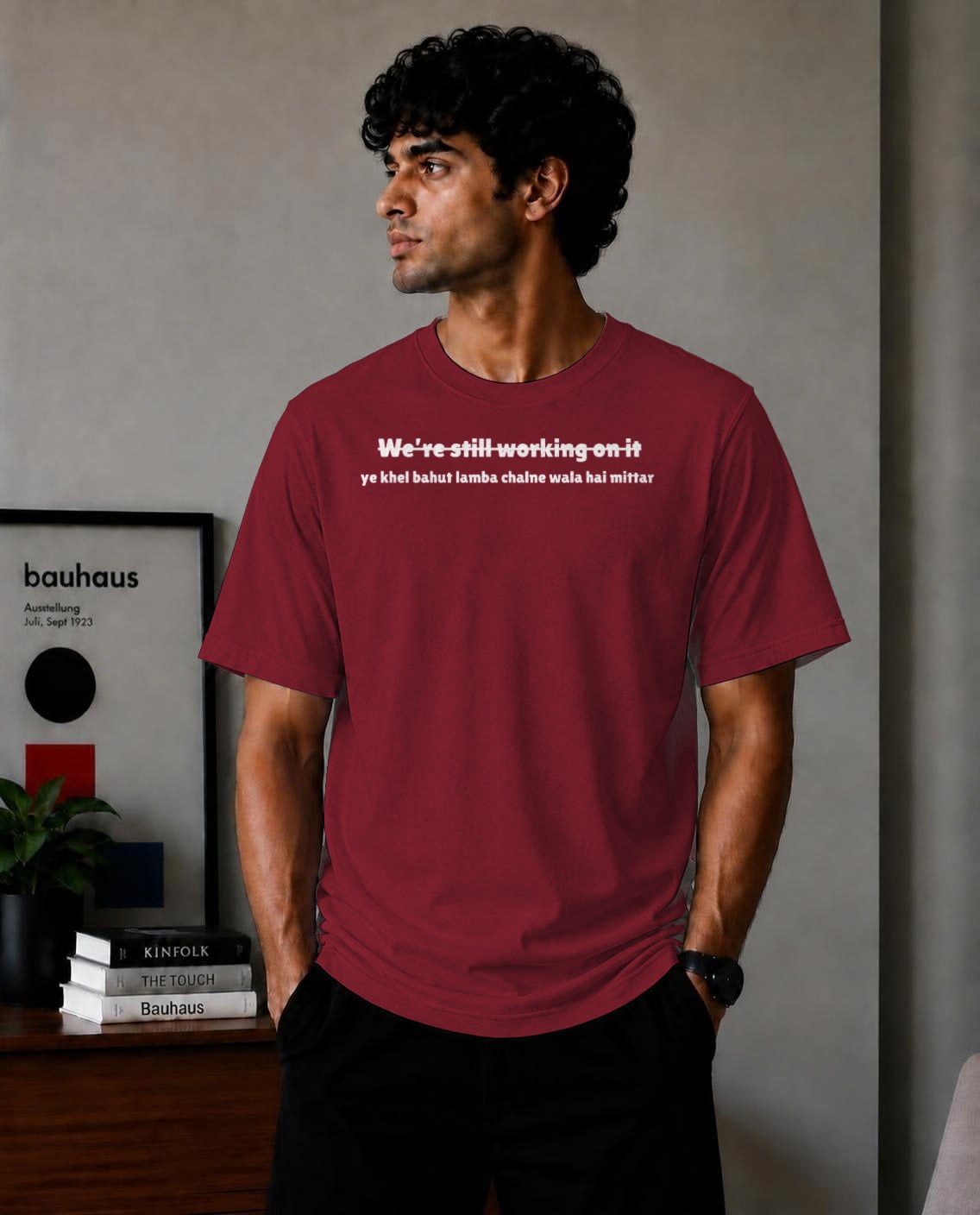 Development Hustle Tee - Maroon