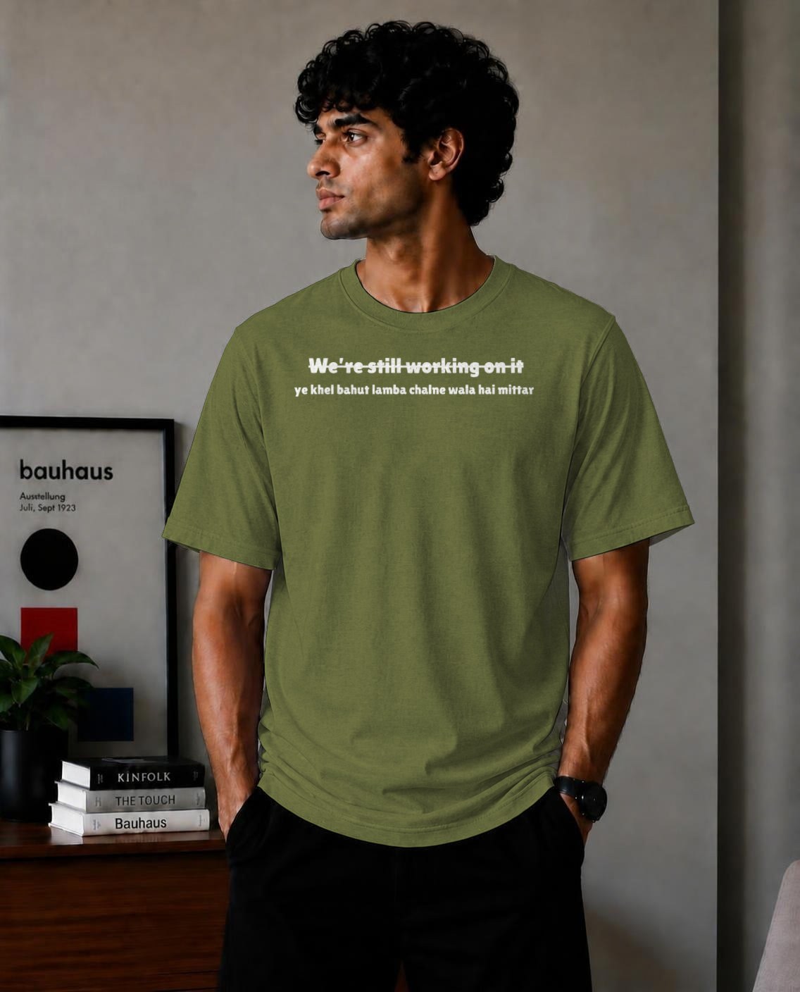 Development Hustle Tee - Olive green