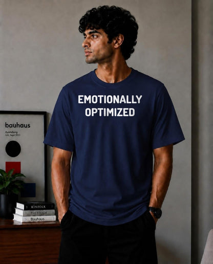 Emotionally Optimized Oversized T-Shirt - Blue