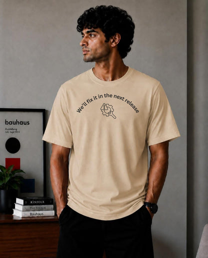 Development Special Tee Oversized T-Shirt - Beige