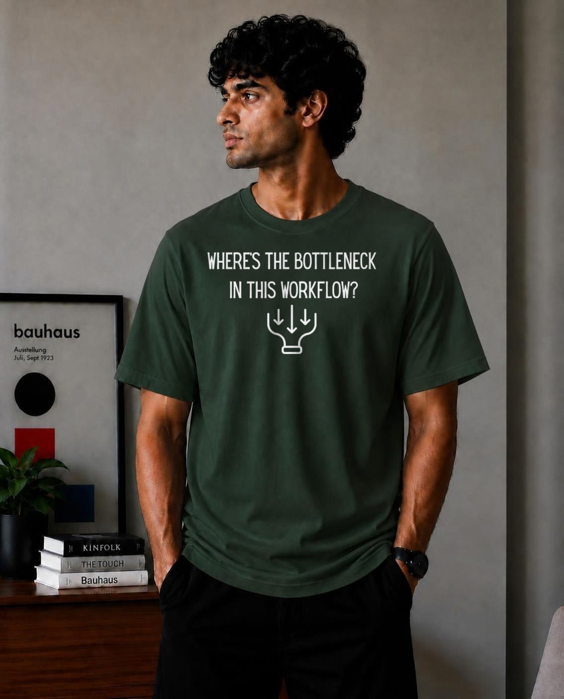 Where’s the bottleneck in this workflow? Oversized T-Shirt - Forest Green