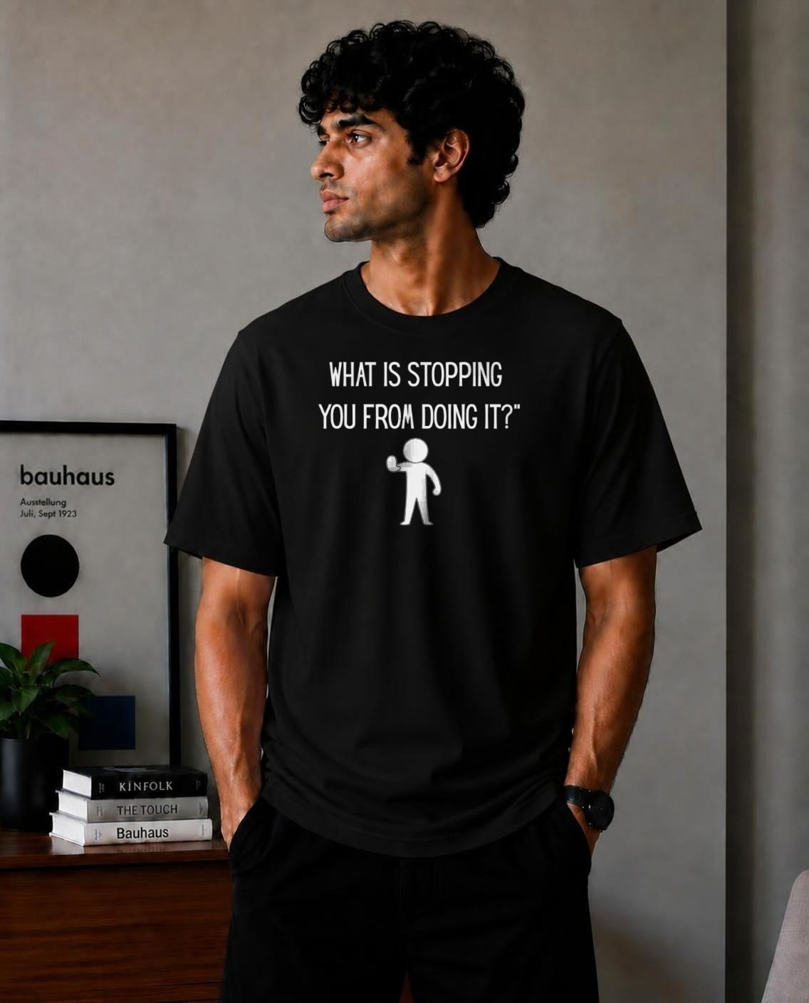 What is stopping you from doing it? oversized t-shirt in Black – Cykotees