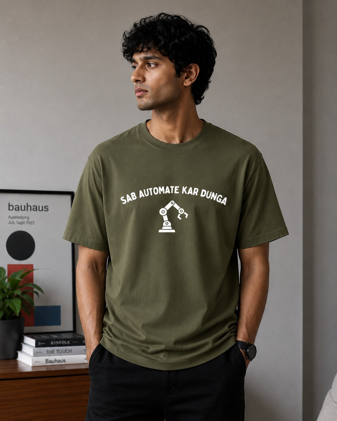 Sab Automate Kardunga Tee - Olive green