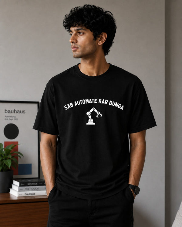 Bhai Sab Automate Kardunga -Tee - Black