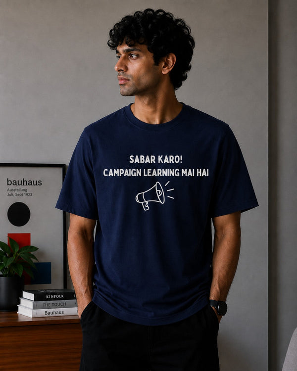 Campaign Learning Mai Hai Oversized T-Shirt - Blue