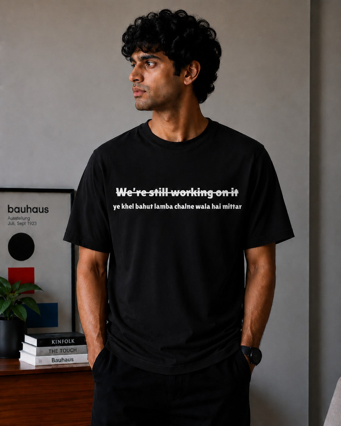 Still Working On It oversized t-shirt in Black – Cykotees
