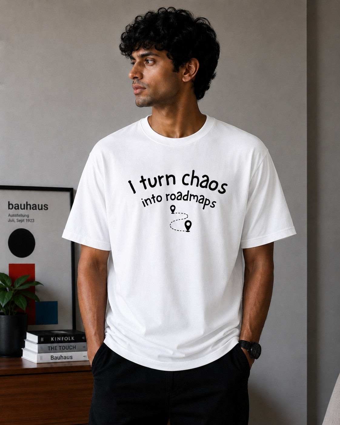 I turn chaos into roadmaps - White