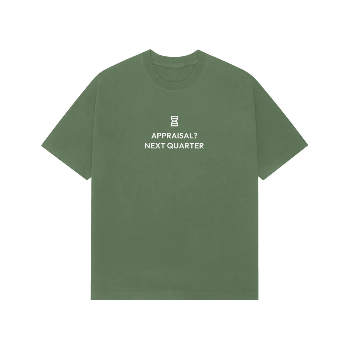 Appraisal? Next Quarter oversized T-shirt in Forest Green