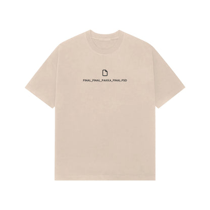 Final_Final_Pakka_Final.psd oversized T-shirt in Beige