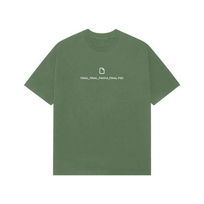 Final_Final_Pakka_Final.psd oversized T-shirt in Forest Green