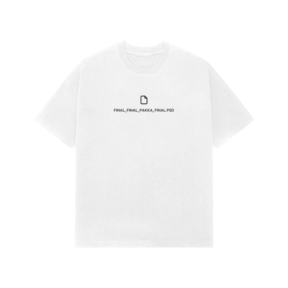Final_Final_Pakka_Final.psd oversized T-shirt in White
