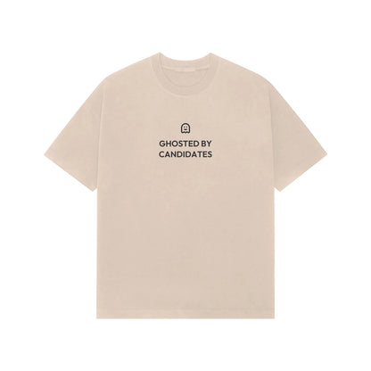 Ghosted By Candidates oversized T-shirt in Beige