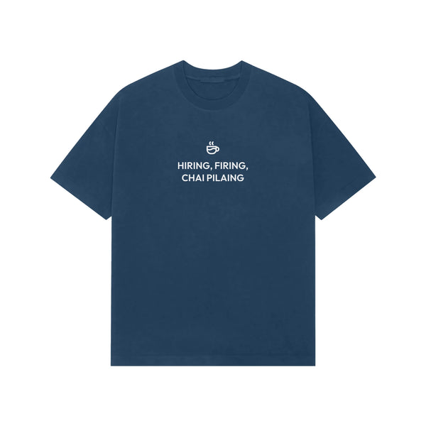 Hiring, Firing, Chai Pilaing oversized T-shirt in Blue