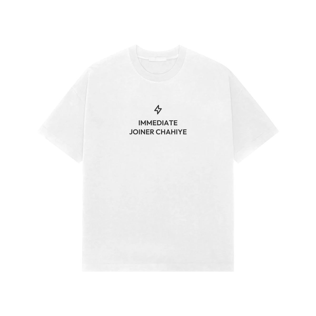 Immediate Joiner Chahiye oversized T-shirt in White