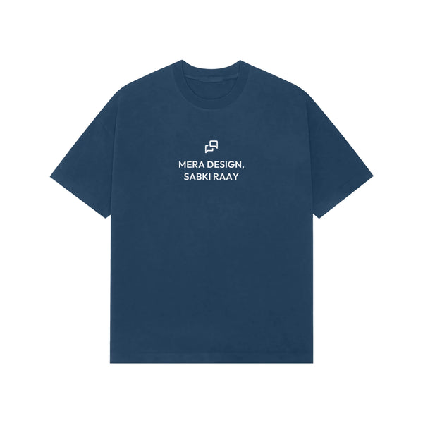 Mera Design, Sabki Raay oversized T-shirt in Blue