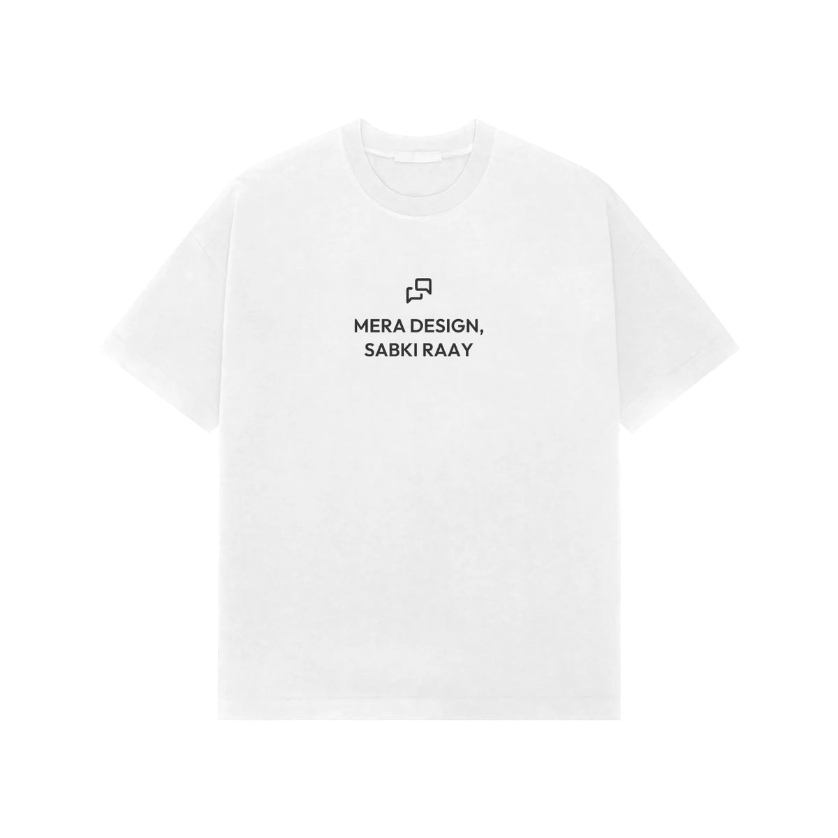Mera Design, Sabki Raay oversized T-shirt in White