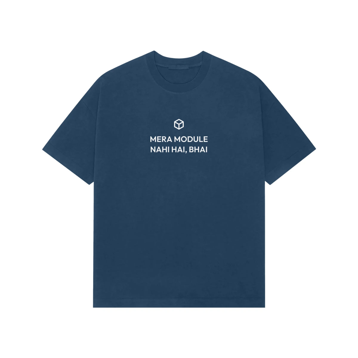 Mera Module Nahi Hai, Bhai oversized T-shirt in Blue