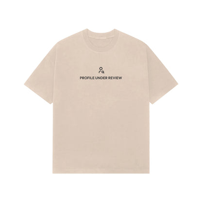 Profile Under Review oversized T-shirt in Beige