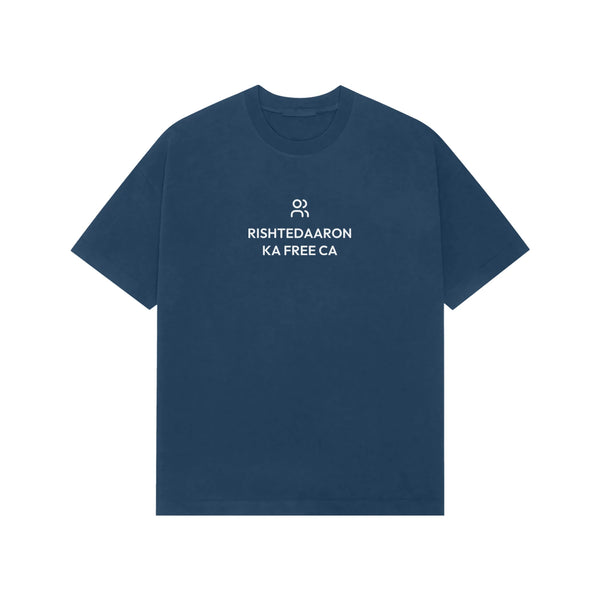 Rishtedaaron Ka Free CA oversized T-shirt in Blue