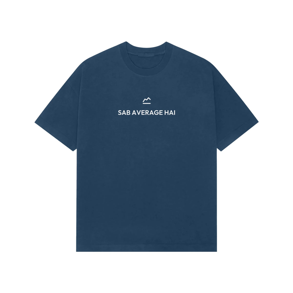 Sab Average Hai oversized T-shirt in Blue