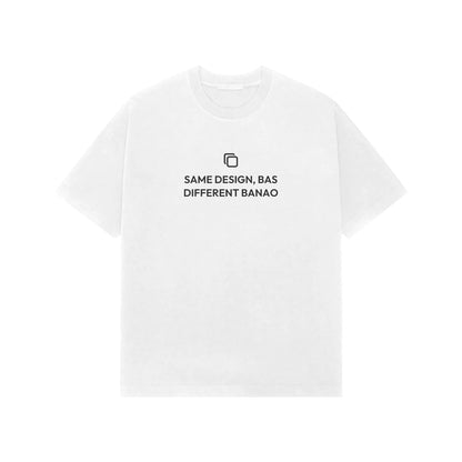 Same Design, Bas Different Banao oversized T-shirt in White