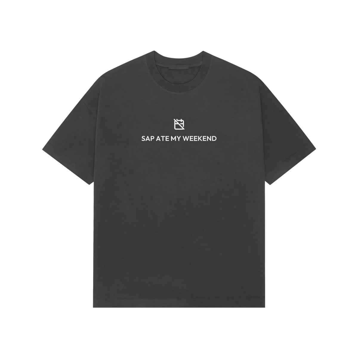 SAP Ate My Weekend oversized T-shirt in Black