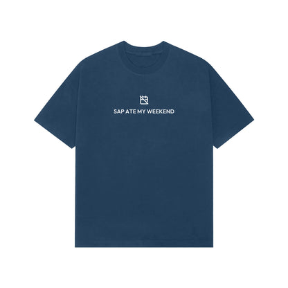 SAP Ate My Weekend oversized T-shirt in Blue