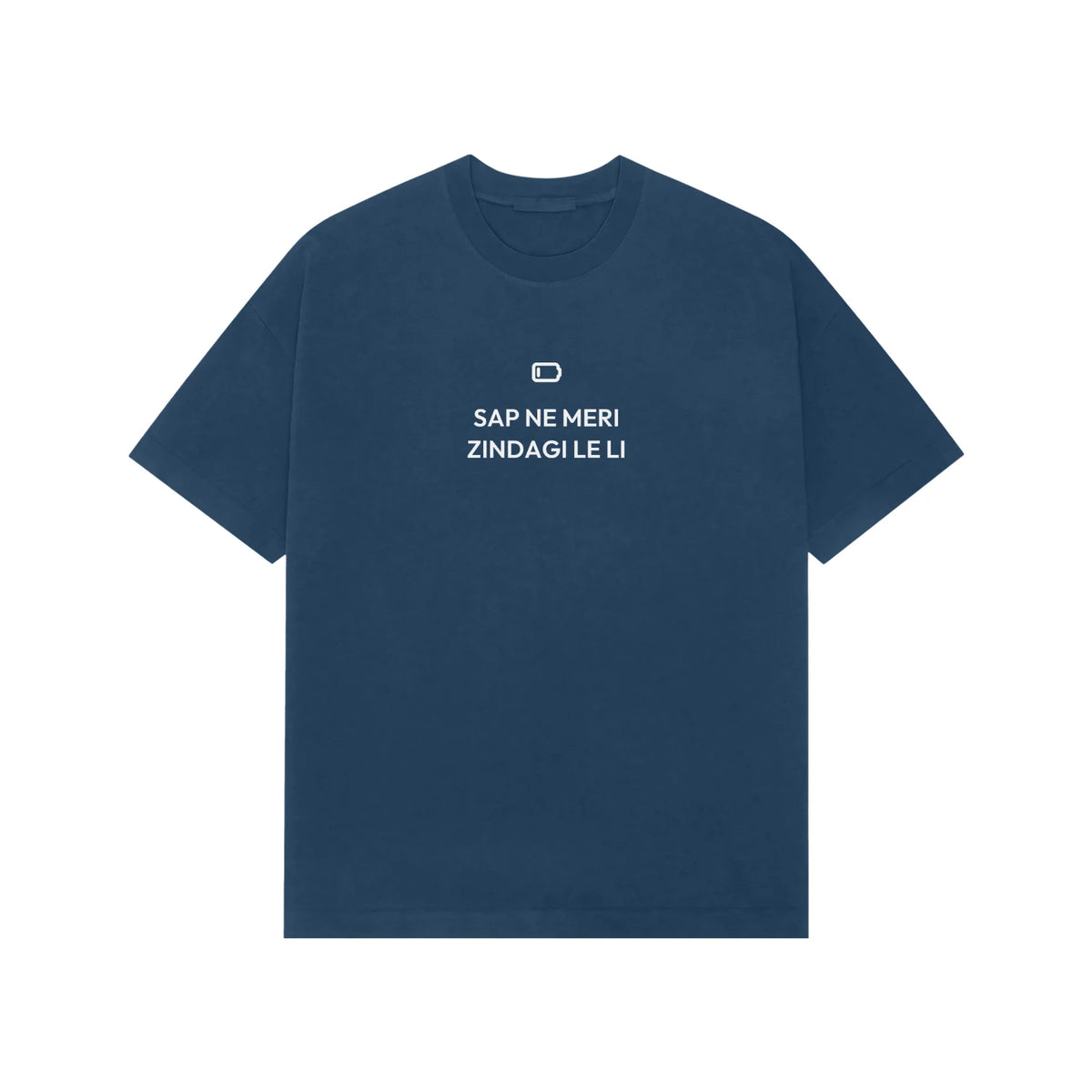 SAP Ne Meri Zindagi Le Li oversized T-shirt in Blue