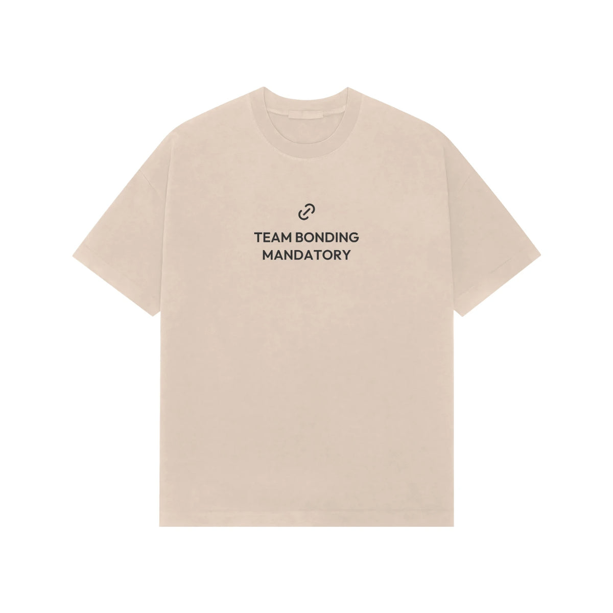 Team Bonding Mandatory oversized T-shirt in Beige