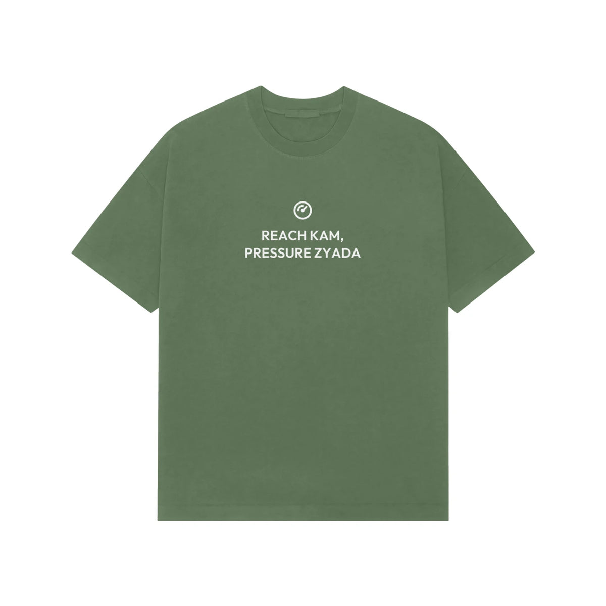 Reach Kam, Pressure Zyada Oversized T-Shirt - Forest Green