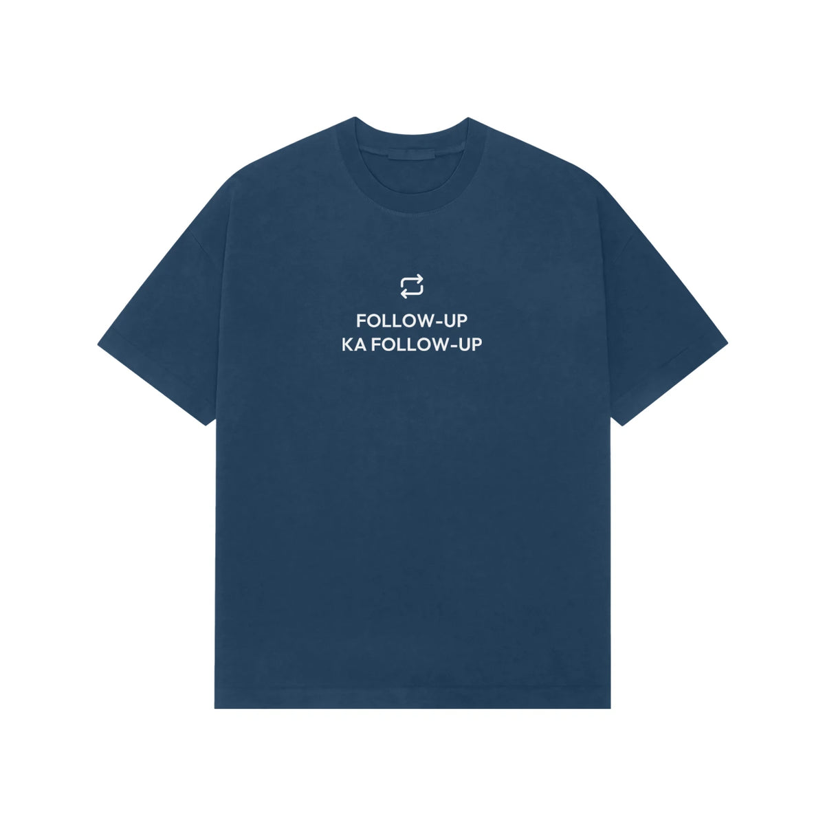 Follow-Up Ka Follow-Up Oversized T-Shirt - Navy Blue
